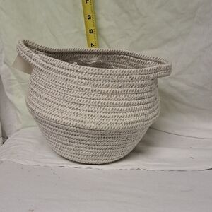 Woven Cream Basket